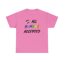 Load image into Gallery viewer, All Humans Accepted T-Shirt, Rainbow Shirts, Gay Pride Tshirt, Rainbow Tee, Equality T-Shirt, Pride Month Shirts, Up4Drea T-Shirts, Kindness
