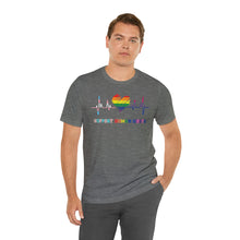 Load image into Gallery viewer, Support Human Rights Heartbeat Gay Rights T-Shirt, Human Rights Shirt, Equality T-Shirt, LGBTQ+ Shirts, Pride Tee
