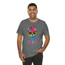 Load image into Gallery viewer, Pansexual Pride Skull Gay Rights T-Shirt, Human Rights Shirt, Equality T-Shirt, LGBTQ+ Shirts, Pride Tee
