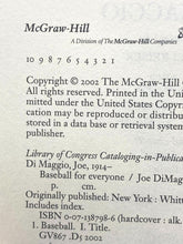 Load image into Gallery viewer, Baseball for Everyone Joe DiMaggio Hardcover Book w/ Dust Jacket 2002
