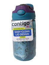 Load image into Gallery viewer, Contigo Kid&#39;s 14 oz. AutoSpout Straw Water Bottle with Easy Clean Lid Unicorn
