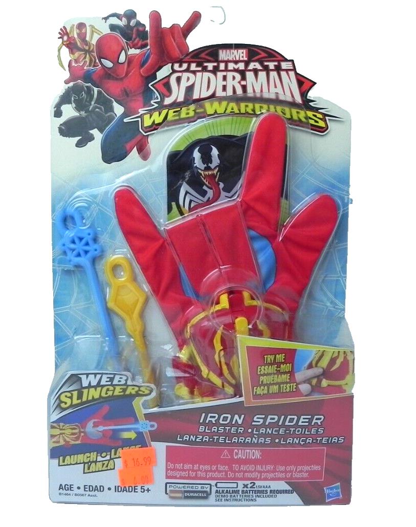 2015 Hasbro Marvel Ultimate Spider-Man Web-Warriors Slinger Iron Spider Blaster