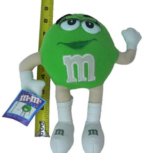 Load image into Gallery viewer, Vintage Nanco 2001 Green M&amp;M Plush 8 Inch Ornament Y2K New with Tag!
