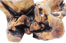 Load image into Gallery viewer, Burl Wood Wine Bottle Holder Hand Carved Knotty Large 16&quot; x 10&quot; x 10&quot; NEW
