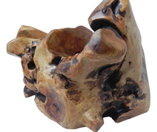 Load image into Gallery viewer, Burl Wood Wine Bottle Holder Hand Carved Knotty Large 16&quot; x 10&quot; x 10&quot; NEW
