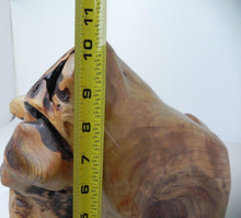 Load image into Gallery viewer, Burl Wood Wine Bottle Holder Hand Carved Knotty Large 16&quot; x 10&quot; x 10&quot; NEW
