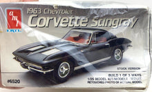 Load image into Gallery viewer, AMT/ERTL 1963 Chevrolet Corvette Stingray #6520 1:25 Scale Model Kit NEW SEALED

