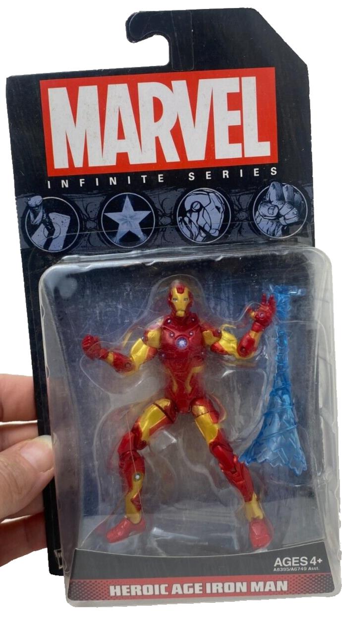 Iron Man Heroic Age Marvel Infinite Universe On Card 3.75”  Action Figure