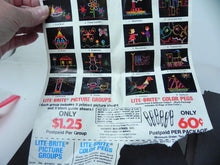 Load image into Gallery viewer, Vintage Lite Brite Light Bright Hasbro Toy 1977 w/ Instructions, Pegs, Pictures
