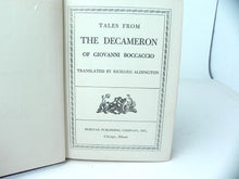 Load image into Gallery viewer, 1930 Tales From the Decameron of Giovanni Boccaccio by Richard Aldington HC Book
