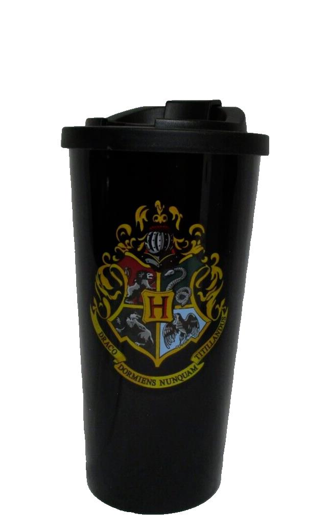 Spoontiques Harry Potter Hogwarts Acrylic Travel Mug, 20 oz, Black - 724-1454