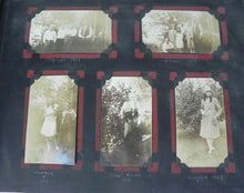 Load image into Gallery viewer, ANTIQUE C. 1927 Photo Album w/ 92 Photos Cars Fishing Pets Train Washington DC
