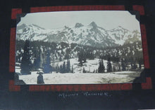 Load image into Gallery viewer, ANTIQUE C. 1927 Photo Album w/ 92 Photos Cars Fishing Pets Train Washington DC
