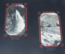 Load image into Gallery viewer, ANTIQUE C. 1927 Photo Album w/ 92 Photos Cars Fishing Pets Train Washington DC
