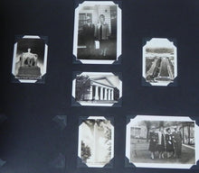 Load image into Gallery viewer, ANTIQUE C. 1927 Photo Album w/ 92 Photos Cars Fishing Pets Train Washington DC
