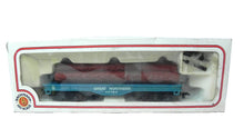 Load image into Gallery viewer, Bachmann HO Scale Great Northern 12 wheel 50&#39; Flat Train Car w/Log Load NOS
