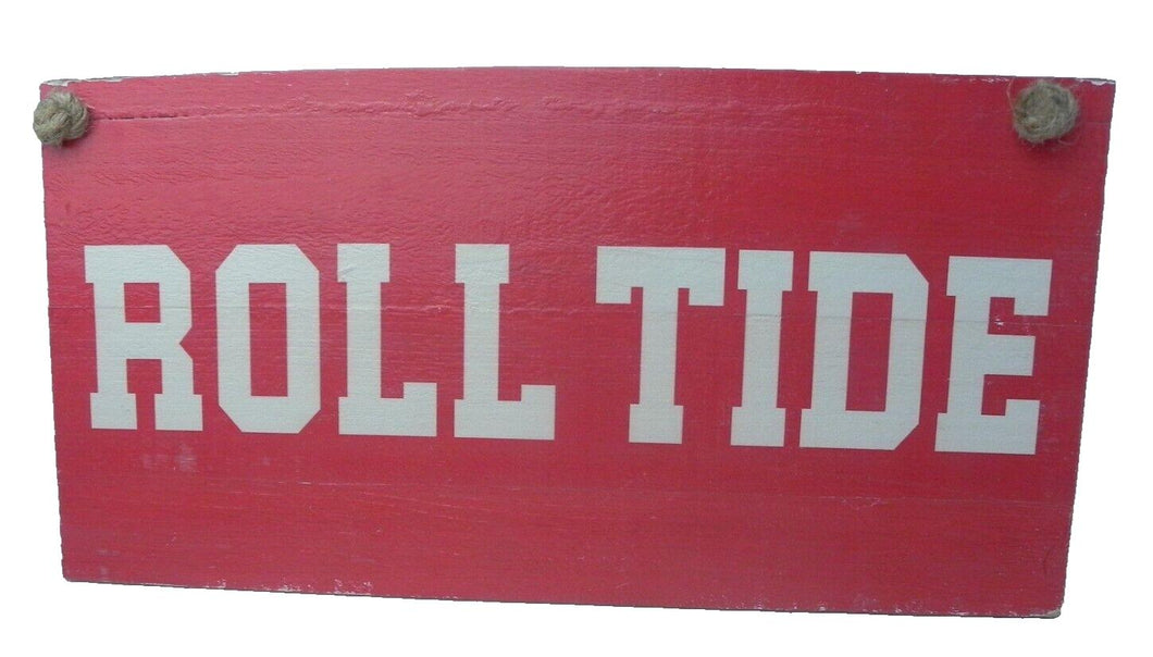 Alabama Crimson Roll Tide Wooden Sign 8