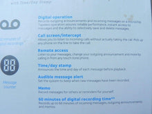 Load image into Gallery viewer, AT&amp;T 1740 Digital Answering Machine System 60 Minutes Remote Access Telephone
