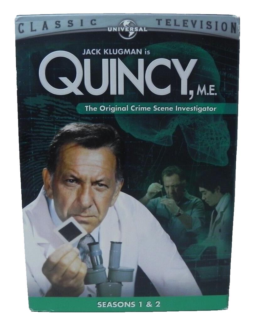 Quincy, M.E. Seasons 1 & 2 DVD 3-Disc Set The Original Crime Investigator NEW