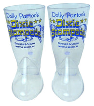 Load image into Gallery viewer, 2 VTG Dolly Parton Mug Cowboy Boot Dixie Stampede 2003 Myrtle Beach SC Pepsi
