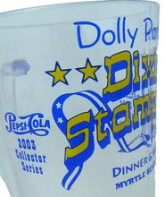 Load image into Gallery viewer, 2 VTG Dolly Parton Mug Cowboy Boot Dixie Stampede 2003 Myrtle Beach SC Pepsi
