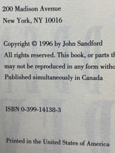 Load image into Gallery viewer, 1996 Sudden Prey John Sandford Hardcover Book w/ Dust Jacket
