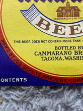 Load image into Gallery viewer, 1934 Old Milwaukee Beer Label IRTP More Than 4% Cammarano Bros. Tacoma WA
