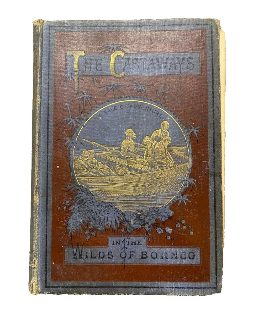 1885 The Castaways Hardcover Book Tale of Adventure Wilds of Borneo