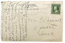 Load image into Gallery viewer, 1910 Scrimmage Real Photo Postcard Couples Kissing Football Postmarked
