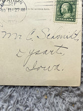 Load image into Gallery viewer, 1910 Scrimmage Real Photo Postcard Couples Kissing Football Postmarked
