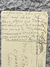 Load image into Gallery viewer, 1910 Scrimmage Real Photo Postcard Couples Kissing Football Postmarked
