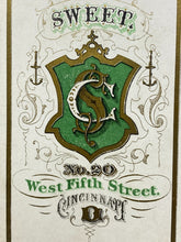 Load image into Gallery viewer, Antique Cigar Card Sweet Cincinnati Portrait Fringe Sash
