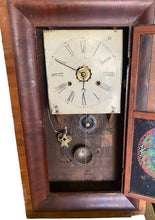 Load image into Gallery viewer, Antique New Haven Thirty Hour Clock Reverse Painted Weight Driven Parts / Repair
