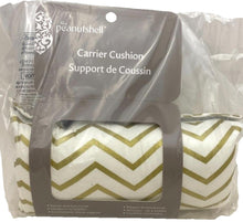Load image into Gallery viewer, Peanutshell Baby Carrier Cushion and Strap Covers Gold Chevron NEW
