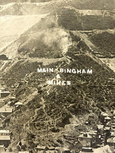 Load image into Gallery viewer, Bingham Mines Real Photo Postcard RPPC Mining Town Train Machinery
