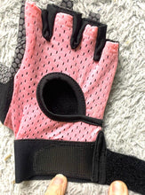 Load image into Gallery viewer, ihuan Sport Glove Vented Biking Weight Lifting Workout Wrist Strap Right Hand

