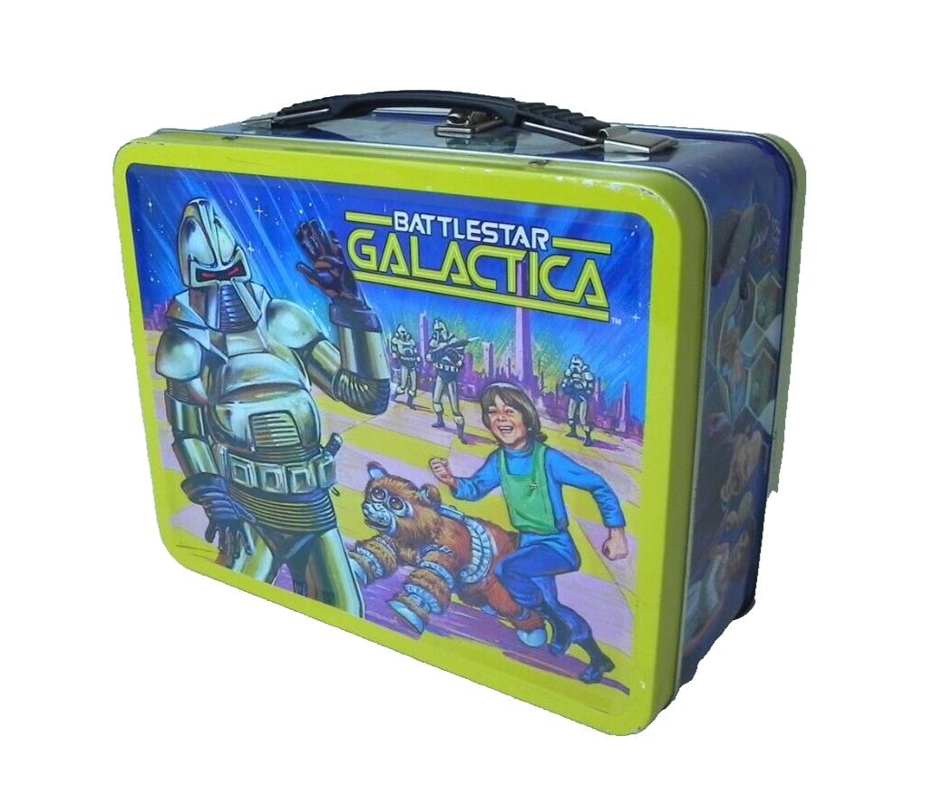BattleStar Galactica Lunchbox Bif Bang Pow! Retro Tin Tote 2013 NEW