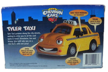 Load image into Gallery viewer, 1997 Chevron Cars Taxi Company Tyler Taxi Moving Eyes Doors Toy Car 5.5&quot; NEW
