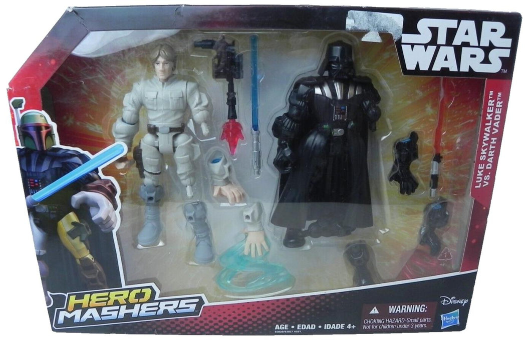 Star Wars Hero Mashers Luke Skywalker vs. Darth Vader Disney Toy Action Figures