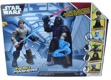 Load image into Gallery viewer, Star Wars Hero Mashers Luke Skywalker vs. Darth Vader Disney Toy Action Figures
