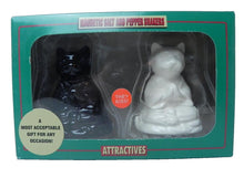 Load image into Gallery viewer, Buddha Cats Magnetic Salt and Pepper Shakers - NIB
