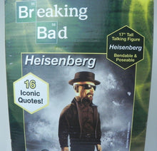 Load image into Gallery viewer, Breaking Bad Heisenberg DEALER 17&quot; Talking Action Figure NEW Worn Box - works
