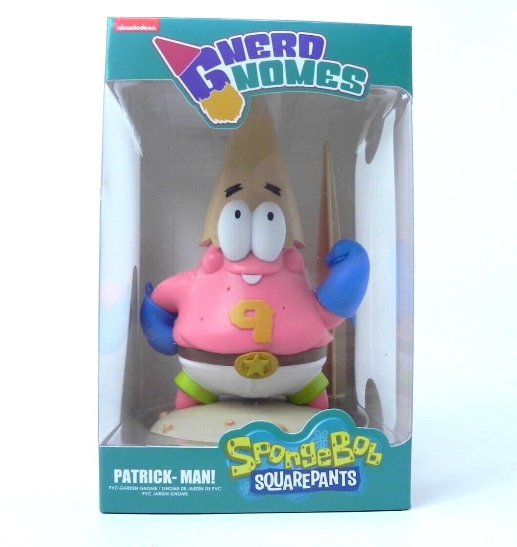 Spongebob Squarepants Patrick Gnerd Gnomes 8 inch Garden Gnome - NEW