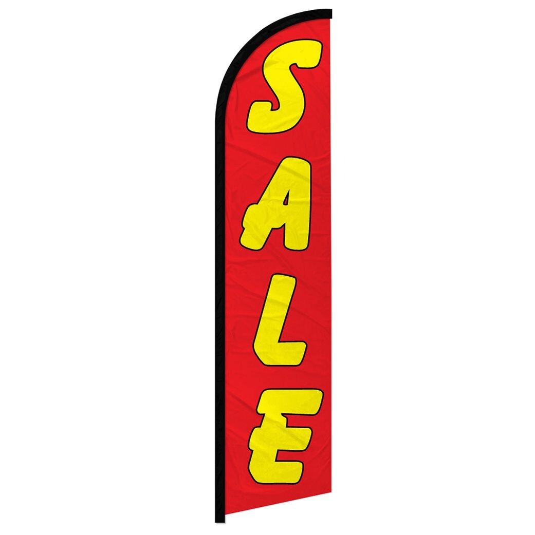 SALE Windless Swooper Flag Feather Banner Sign 2.5 ft by 11 ft - NEW