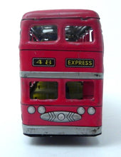Load image into Gallery viewer, Antique Vintage Tin Litho Friction Double Decker Bus Car Toy w/ Graphics  MF844
