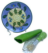 Load image into Gallery viewer, BonCera 4pcs Premium Ceramic Garlic Grater Set Handmade Floral Peeler Brush NEW
