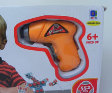 Load image into Gallery viewer, Junior Block 552 Pieces 10 in 1 Models Drill Toy Playset Building Tool NEW NIB
