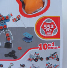 Load image into Gallery viewer, Junior Block 552 Pieces 10 in 1 Models Drill Toy Playset Building Tool NEW NIB
