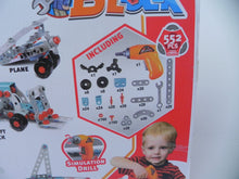 Load image into Gallery viewer, Junior Block 552 Pieces 10 in 1 Models Drill Toy Playset Building Tool NEW NIB
