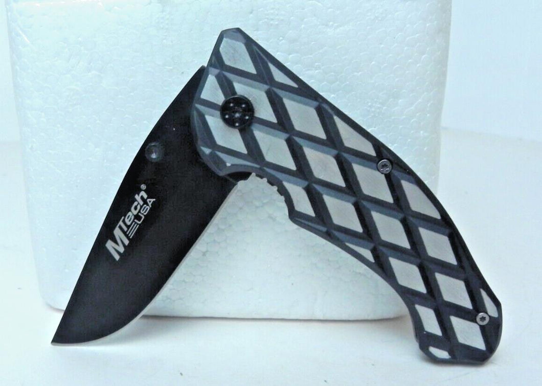 NEW MTech MT-373 Black Folding Pocket Knife Tactical Outdoor 440 Steel